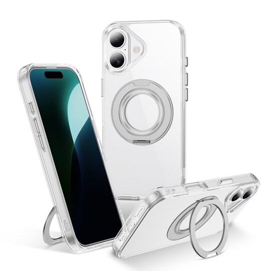 Clear Magnetic Case with Ring Stand for various Apple iPhone 17, 16, 15 Models, Fit for MagSafe, Shock Absorption Bumper, Soft Flexible TPU, Shock Resistant, Fingerprint Resistant, Protection, Model: Iphone 16 | Michaels Clear Magnetic Case with Ring Stand for various Apple iPhone 17, 16, 15 Models, Fit for MagSafe, Shock Absorption Bumper, Soft Flexible TPU, Shock Resistant, Fingerprint Resistant, Protection, Model: Iphone 16 | Michaels
